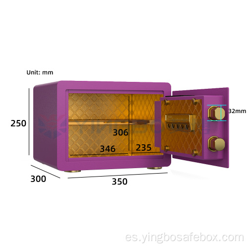 Seguridad de huellas dactilares mini cajas de cajas seguros ocultos